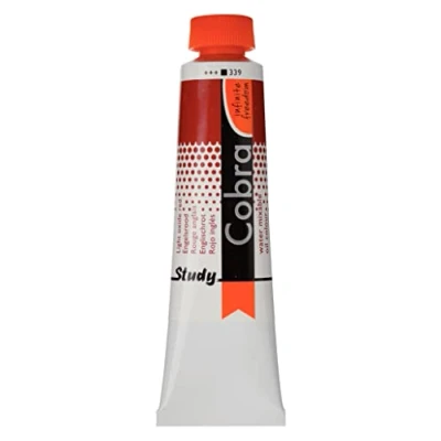 Image of Cobra Royal Talens Study Water Mixable Oil Colour 40ml English Red