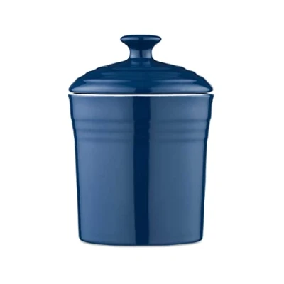 Image of Barbary &amp; Oak Foundry 17cm Ceramic Storage Jar Blue