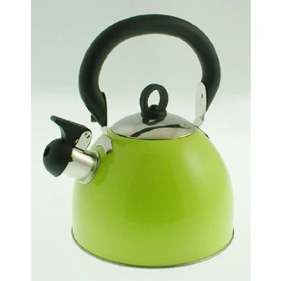 Image of Prima 2.5L Stainless Steel Portable Whistling Kettle Dark Green