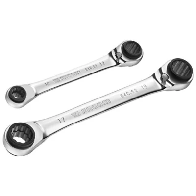 Image of Facom 64C.J2 Metric Quatro Ratchet Spanner Set, 2 Pieces