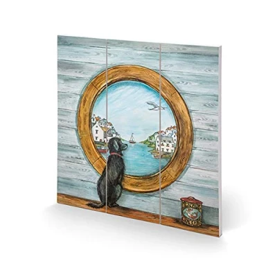 Image of Joe Ramm SQ12612A Wooden Print 30 x cm (Porthole), MDF, Multi Colour, 1.2