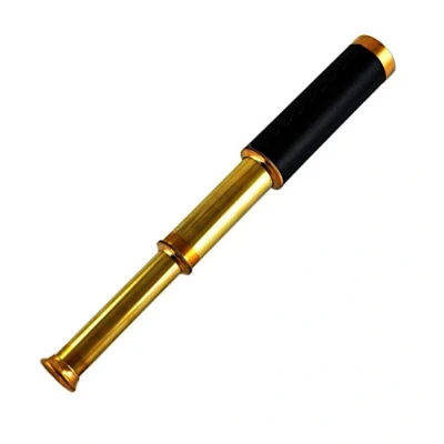 Image of Antique marine brass spyglass telescope 12&quot; nautical