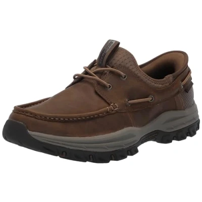 Image of Skechers USA Men&#039;s Knowlson Shore Thing Hands Free Slip in Moccasin, Desert, 13 UK