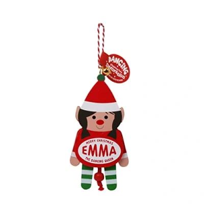 Image of History &amp; Heraldry Personalised Dancing Christmas tree Decorations (Emma)