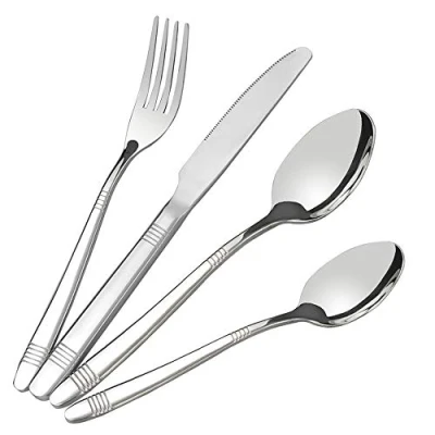 Image of Bblina Table Cutlery Sets 16 Piece, Stainless Steel Dinner Set for 4