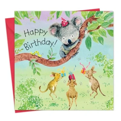 Image of Twizler Happy Birthday Card with Koala Cute Girls Boys Childrens Gifts