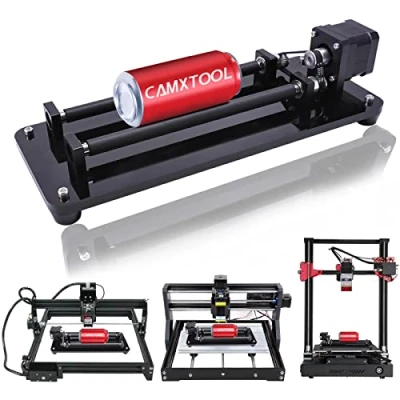 Image of Laser Rotary Roller, Engraver Y axis Roller Engraving Module for Cylindrical Objects, Compatible with Most Kinds of CNC Cutter and Machine, 3D Printer Accessories