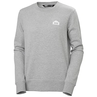 Image of Helly Hansen Women&#039;s W Nord Graphic Sweatshirt Shirt, Grey Melange, XS UK
