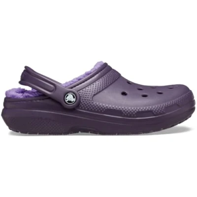 Image of Crocs Classic Lined Clog Dark Iris Size 2 UK Men/ 3 Women