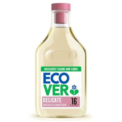 Image of Ecover Delicate Laundry Detergent, Washing Liquid, For Wool &amp; Silk, Waterlily Honeydew, 16 Washes, 750ml