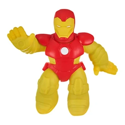 Image of Heroes of Goo Jit Zu Marvel Hero Pack. The Invincible Iron Man Gooey 4.5 Inch Tall. Ideal Birthday for boys. Superhero toy.