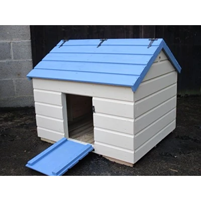 Image of Northumberland Joinery Duck House 100x80x85 Hinge pastel colours (Pink and Cream)