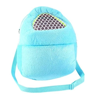 Image of Pet Carrier Bags Hamster Rat Hedgehog Rabbit Sleeping Bag Breathable Portable Outgoing Travel Handbags Backpack With Shoulder Strap (Color : Blue)