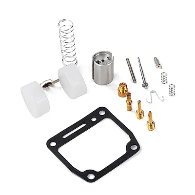 Image of SUNQIAO PW80 Carburetor Repair Kit, Carb Rebuild Kit Needle Float Gasket for yamaha Y Zinger 1981 2009 PEEWEE 80 PY80 Kid Bikes