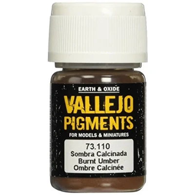 Image of Vallejo 30 ml Pigments Burnt Umber