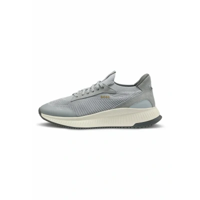 Image of BOSS SLON Trainers, Men&#039;s, Size: 9, Open grey three shoes