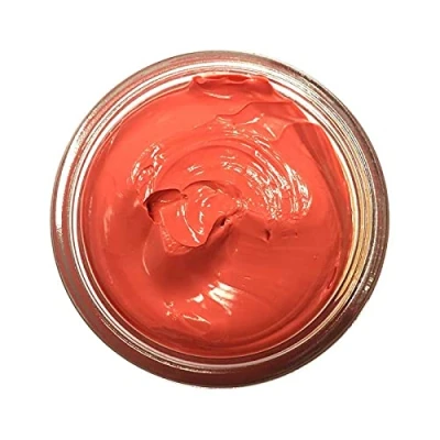 Image of Famaco 50ml Red Corail Leather Deluxe Cream Polish for Boot and Shoe with Application Sponge Long Lasting Shine Protector Kit Boots Shoes