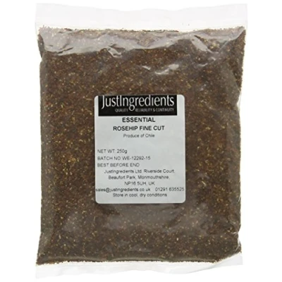 Image of JustIngredients Essentials Fine Cut Rosehips 250 g (Pack of 3)