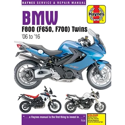 Image of BMW F650, F700 &amp; F800 Twins (06 16) Haynes Repair Manual (Paperback)
