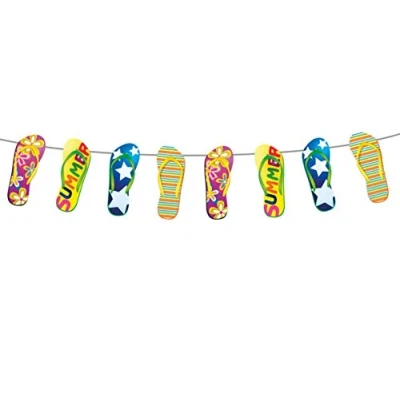 Image of Folat 20715 Garland with Flipflops 10 m, Multi Colours