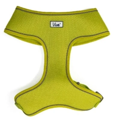 Image of Ancol Viva Lightweight Breathable Comfort Mesh Dog Harness Lime Size Large (Fits Girth 53 74 cm)