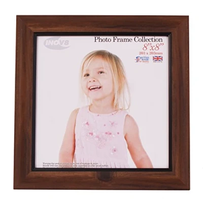 Image of Inov8 Framing British Made Picture/Photo Frame, 8x8 Inch, Rustic Teak