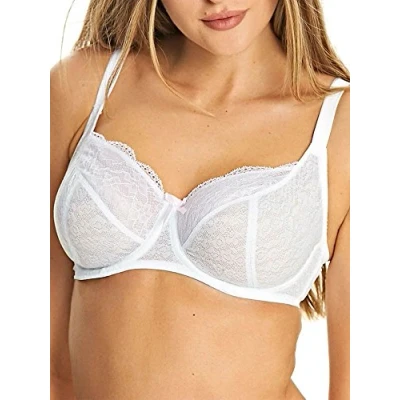 Image of Freya womensAA1012Freya Fancies Underwire Balcony K Cup Bra White 38HH US