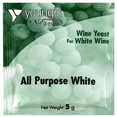Image of Youngs All Purpose White Wine yeast 5g sachet
