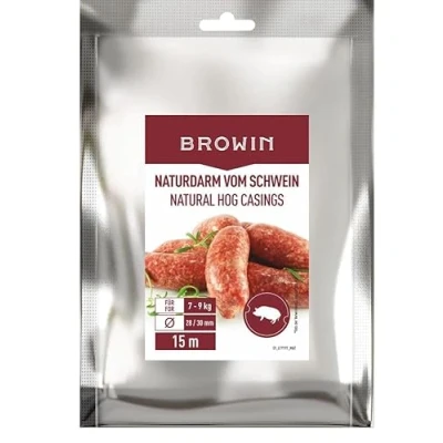 Image of DIAH DO IT AT Home Natural Pork Casings for Sausages 28/30mm x 15m Clean and Safe Guts Perfect Made