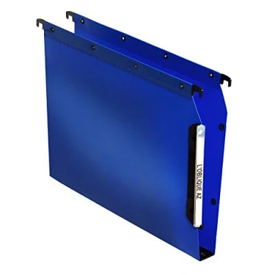 Image of Elba Ultimate Polypropylene Lateral Suspension Files, A4 Size, 30 mm Base Blue, Pack of 25