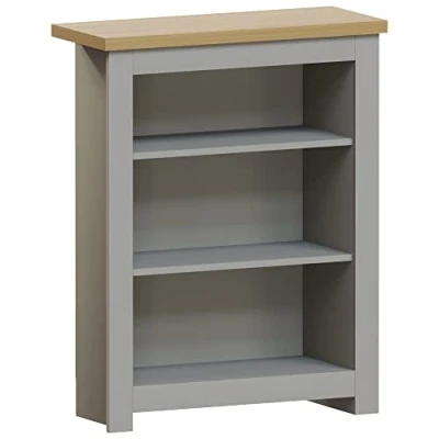 Image of Vida Designs Arlington Bookcase Modern Display Shelves Storage MDF Furniture Grey (3 Tier)