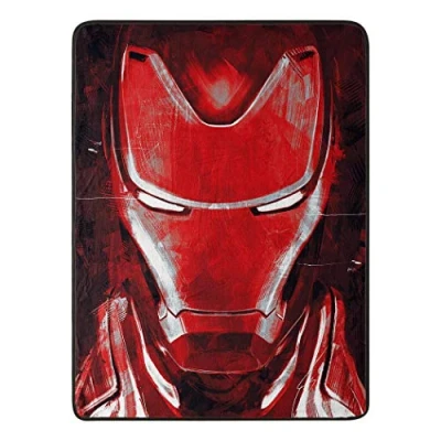 Image of Marvel Avengers Endgame, Iron Man&#039;s Threat, Micro Raschel Throw Blanket, 46&quot; x 60&quot;, Multi Color