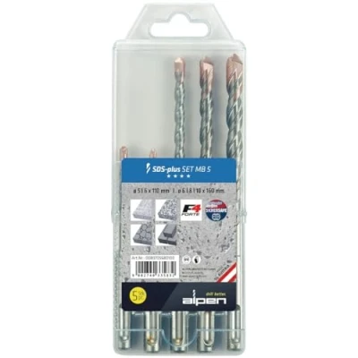 Image of Alpen 5 Piece SDS Drill Set