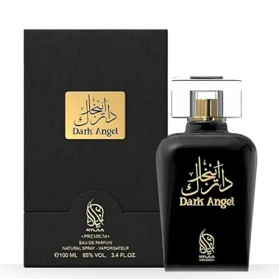 Image of Dark Angel Perfume 100ml by Nylaa for Women and Men Eau De Parfum Black Phantom Woody Coffee Sandalwood Coconut