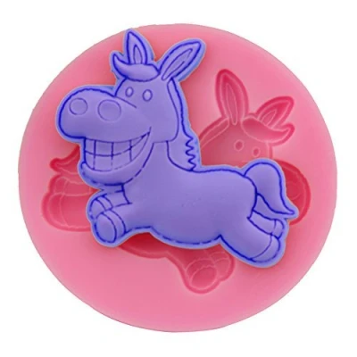 Image of J Shop 3D Donkey Shape Silicone Mold Chocolate Candy Jello Bar Soap Cake Bakeware Tools