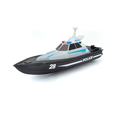 Image of Maisto M82196 Tech R/C Police Boat, Black