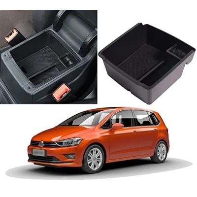 Image of Storage Box Organiser Centre Console for Armrest Golf SV Sportsvan 2014 2020