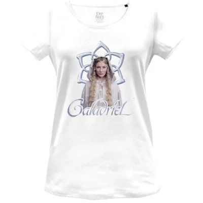 Image of The Lord Of Rings Women&#039;s Wolotrmts004 T Shirt, White, L