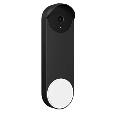 Image of Silicone Cover Compatible with Nest Doorbell (Battery), Waterproof Protective Skin Case, Professional Designed for Google Smart Doorbell, Avoid Drilling and Protect Your Walls