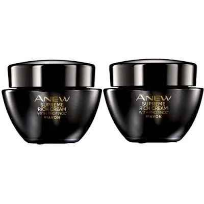 Image of 2 Jars of Anew Supreme Rich Day and Night Facial Cream with Protinol™ 50ml