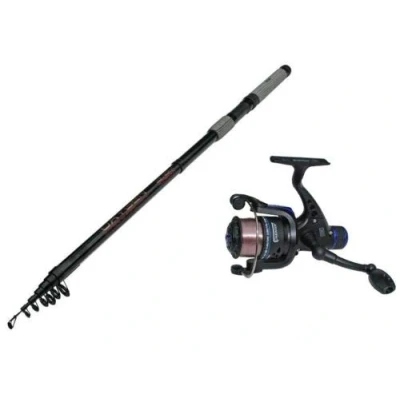 Image of Telescopic 8ft Spin Rod+Vigor Reel Combo+Line