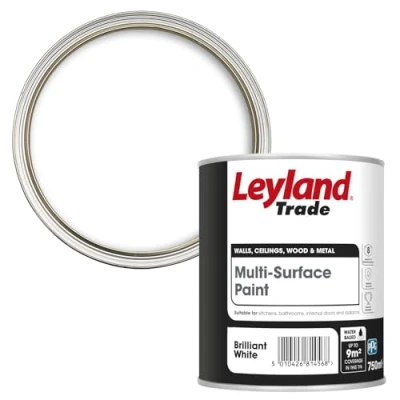 Image of Leyland Trade Multi Surface Primer Undercoat Quick Dry Brilliant White 750ml
