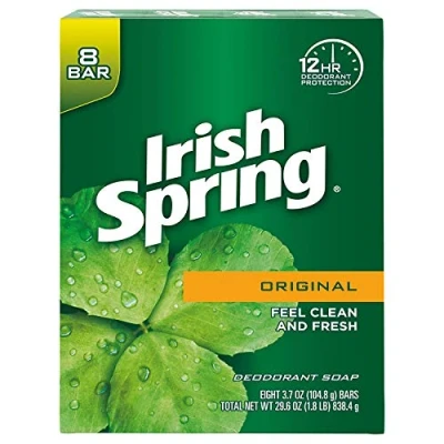 Image of Irish Spring Soap Deodorant Original 8 BAR X 113G VALUE PACK