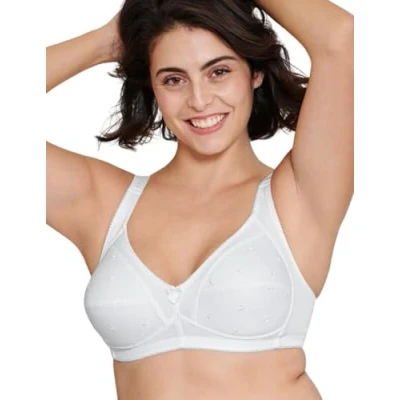 Image of Naturana Women&#039;s Soft Cup Full Coverage Bra, White, 36D
