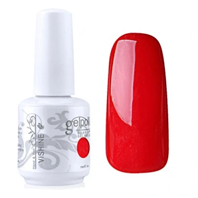 Image of Vishine Gelpolish Lacquer Color Soak Off UV LED Gel Nail Polish Manicure Bright Red(1452)