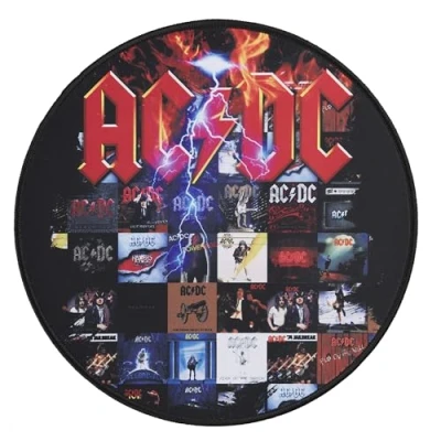 Image of Subsonic AC/DC Gaming mouse pad Officially licensed ACDC desktop gift 30 cm