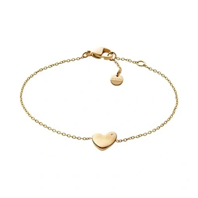 Image of Skagen Katrine SKJ1569710 Stainless Steel Link Bracelet Gold Coloured, Length: 10.5mm, Steel, No gemstone