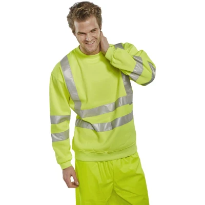 Image of Hi Visibility Sweatshirt Saturn Yellow 4XL