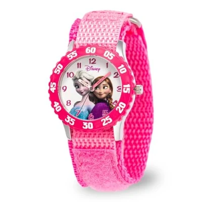 Image of Disney Girls Analog Quartz Watch with Nylon Strap W000970