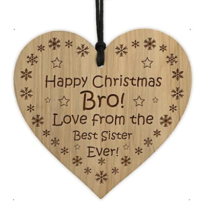 Image of Red Ocean Brother Gifts For Christmas Funny Joke Gift Him Engraved Sister Keepsake